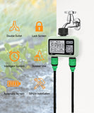 Super Timing System 2-Outlet Water Timer Precisely Watering Up Outdoor Automatic Irrigation Fully Adjustable Program