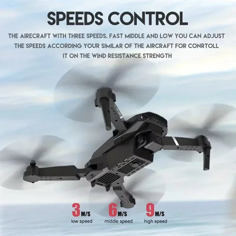 New E88Pro RC Drone 4K Professinal With 1080P Wide Angle Dual HD Camera Foldable RC Helicopter WIFI FPV Height Hold Apron Sell