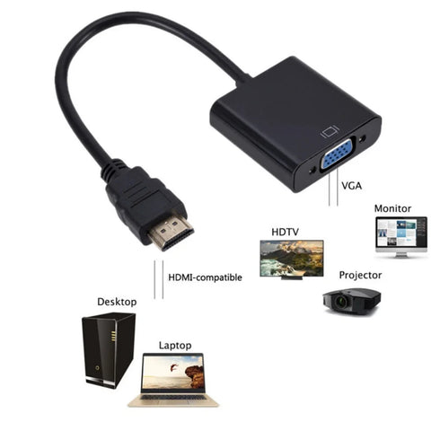 HDMI-compatible to VGA Adapter 1080P Digital to Analog Converter Cable For Xbox PS4 PC Laptop TV Box to Projector Displayer HDTV