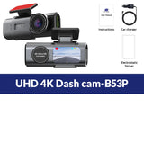 Dual Lens Dash Cam for Cars 4K Car Dvr with 1080P Rear View Cam Video Recorder GPS WIFI Car Camera Night Vision Parking Monitor