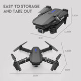 2024 E88Pro RC Drone 4K Professinal With 1080P Wide Angle HD Camera Foldable Helicopter WIFI FPV Height Hold Gift Toy