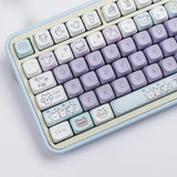 MOA Keycaps PBT Purple Rabbit Keycap For ISO Layout Gaming Mechanical Keyboard Dye Sublimation Key Caps Gateron Cherry Mx Switch