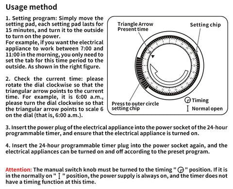 24 Hour Cyclic Timer Switch Kitchen Timer Outlet Loop Universal Timing Socket Mechanical Timer 230VAC 3500W 16A UK EU CN US Plug