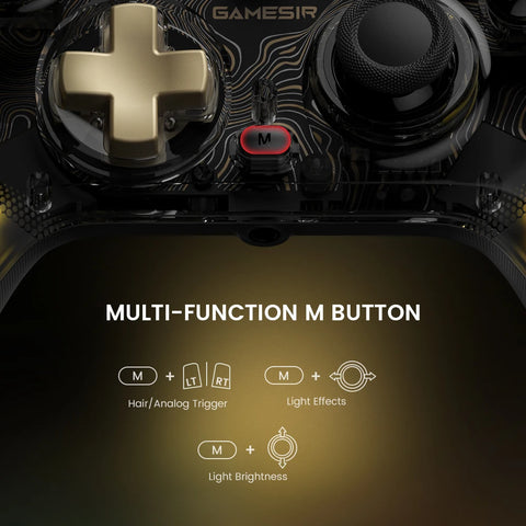 GameSir Kaleid Xbox Controller Wired Gamepad for Xbox Series X, Xbox Series S, Xbox One game console, with Hall Effect Joystick