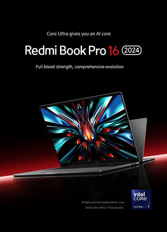 2024 Xiaomi Redmi Book Pro 16 Laptop Intel Core Ultra 7 155H/5 125H ARC Graphics 32G DDR5+1TB SSD NoteBook 16" 3.1K 165Hz PC New