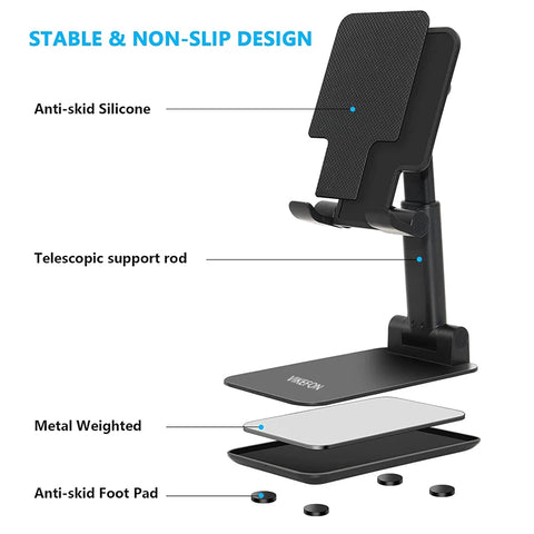 Mobile Phone Holder Stand Tablet Desktop Live Lazy Bracket Support Stand Mount Foldable Hoisting MultiFunction Telescopic Holder