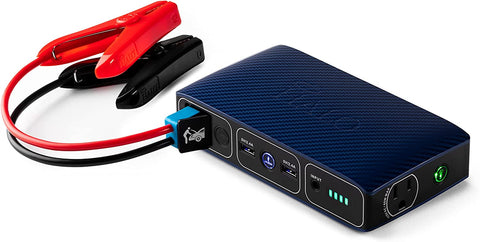 Usb Bolt 58830 Mwh Portable Phone Laptop Charger Car Jump Starter with AC Outlet and Car Charger - Blue Graphite