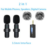 New Wireless Lavalier Microphone Portable Audio Video Recording Mini Microphone for Iphone Android PC Camera Live Gaming Phone