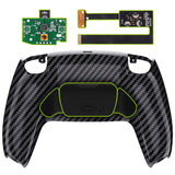 Graphite Carbon Fiber Back Paddles Programable Rise Remap Kit for PS5 Controller, Upgrade Board & Redesigned Back Shell & Buttons Attachment for PS5 Controller - Controller NOT Included