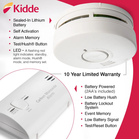 Kidde 10-Year Smoke &amp; Carbon Monoxide Alarm Value Pack – Ultimate Home Safety Solution