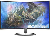 Curved Gaming 32" 1080P LED Monitor up to 185Hz 165Hz 144Hz 1920X1080 AMD Freesync HDMI Displayport Build-In Speakers, Machine Black 2020 (C326B-185RD)