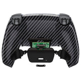 Graphite Carbon Fiber Back Paddles Programable Rise Remap Kit for PS5 Controller, Upgrade Board & Redesigned Back Shell & Buttons Attachment for PS5 Controller - Controller NOT Included