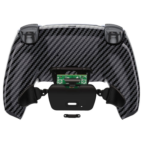 Graphite Carbon Fiber Back Paddles Programable Rise Remap Kit for PS5 Controller, Upgrade Board & Redesigned Back Shell & Buttons Attachment for PS5 Controller - Controller NOT Included