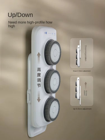 220V Electric Bath Brushes Wall-Mounted Bath Machine Electric Brush Automatic Back Rubbing Machine Personal Care Appliances