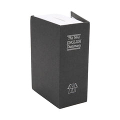 Key Lock Book Shaped Diversion Safe with 2 Keys, 4.72 in * 3.15 in * 1.97 in Stainless Steel Black