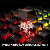 Alloy Origins - Mechanical Gaming Keyboard, Software-Controlled Light & Macro Customization, Compact Form Factor, RGB LED Backlit - Linear  Red Switch (Black)