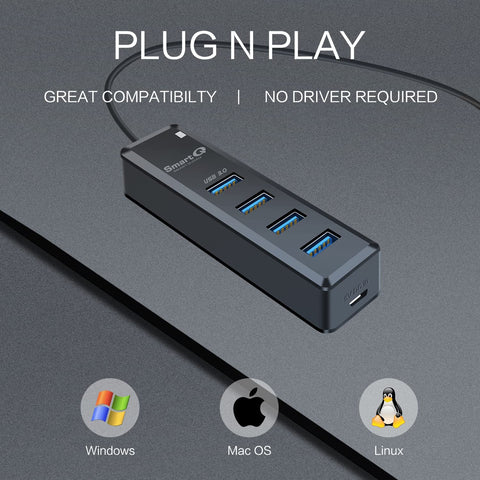 SmartQ H302 4-Port USB 3.0 Hub