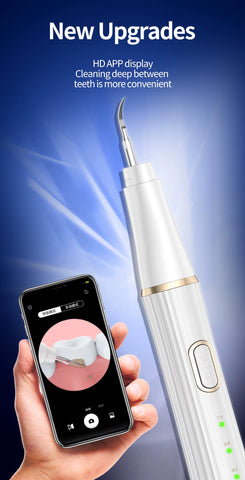 Ultrasonic Dental Scaler for Teeth Tartar Stain Calculus Remover Electric Sonic Teeth Plaque Cleaner Personal Care Appliances