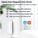 Tuya Zigbee Smart Door/Window Sensor - Solar-Powered &amp; Easy Installation