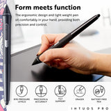 Intuos Pro Medium Bluetooth Graphics Drawing Tablet, 8 Customizable Expresskeys, 8192 Pressure Sensitive Pro Pen 2 Included, Compatible with Mac OS and Windows,Black