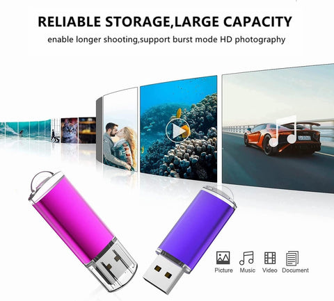 32GB Flash Drive USB 2.0 Flash Memory Stick Drive 10 Pack 32 GB USB Flash Drives Thumb Drive 32G Gig USB Drives Pen Drive Jump Drive, Mixed Colors