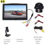 Car Monitor Reverse Camera 4.3-Inch Screen Car Rear View Camera Backup Camera 12IR Night Camera 12 LED Super Night Car Monitor