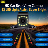 Car Monitor Reverse Camera 4.3-Inch Screen Car Rear View Camera Backup Camera 12IR Night Camera 12 LED Super Night Car Monitor