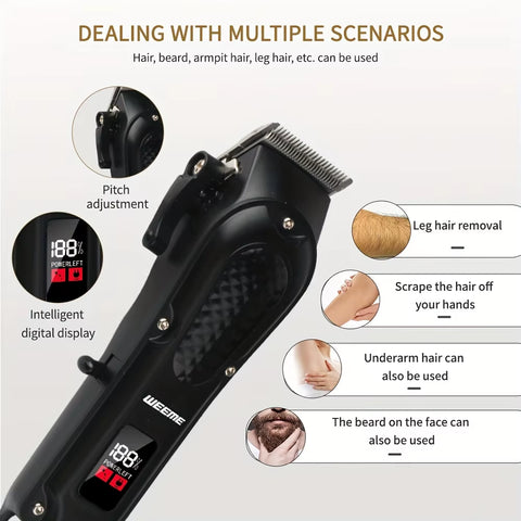 Barbershop Special Electric Hairdresser Silent Metal Body Fast Charging Cordless Set Home Personal Care Small Appliances Shave