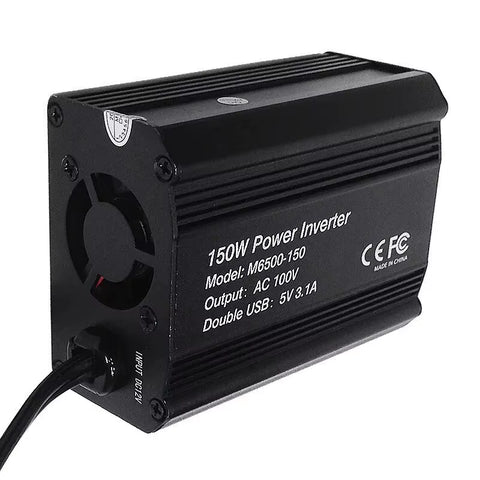 Car Power Inverter 12V 220V 150W Solar Inverter Dual USB Portable Converter for Phone Laptops Car