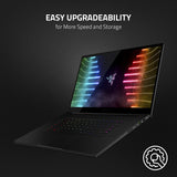 Blade Pro 17 Gaming Laptop 2021: Intel Core I7-11800H 8-Core, NVIDIA Geforce RTX 3080, 17.3" FHD 360Hz, 32GB RAM, 1TB SSD - Chroma RGB - Thunderbolt 3 - SD Card Reader