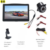 Car Monitor Reverse Camera 4.3-Inch Screen Car Rear View Camera Backup Camera 12IR Night Camera 12 LED Super Night Car Monitor