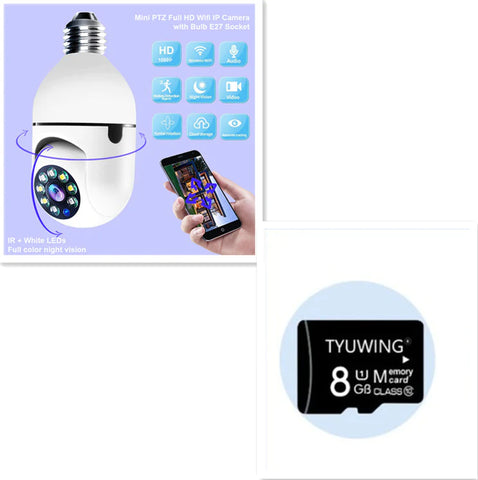 Smart Panoramic Security Camera - 1080p with Colorful Night Vision