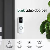 Video Doorbell plus Sync Module 2 - Battery or Wired - Smart Wi-Fi HD Video Doorbell Camera System in White